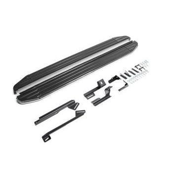 Пороги алюминиевые Rival Premium для Geely Emgrand X7 2013-2019