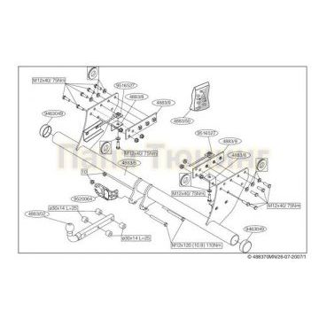 Фаркоп Brink шар A для Mitsubishi L200 2006-2015