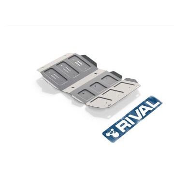 Защита картера алюминий 4 мм Rival для Great Wall Hover H5, V - 2.0; 2.4 2011-2015/Great Wall Hover H5, V - 2.0; 2.4 2006-2011/Great Wall Hover H3, V - 2.0; 2.4 2006-2011/Great Wall Hover H3, V - 2.0; 2.4 2011-2015/Haval H5, V - 2.0 2020-/Isuzu Axiom, V - 3.5 2001-2004