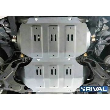 Защита картера алюминий 4 мм Rival для Great Wall Hover H5, V - 2.0; 2.4 2011-2015/Great Wall Hover H5, V - 2.0; 2.4 2006-2011/Great Wall Hover H3, V - 2.0; 2.4 2006-2011/Great Wall Hover H3, V - 2.0; 2.4 2011-2015/Haval H5, V - 2.0 2020-/Isuzu Axiom, V - 3.5 2001-2004