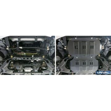 Защита картера Rival сталь 2 мм для Great Wall Hover H3, V - 2.0; 2.4 2006-2015