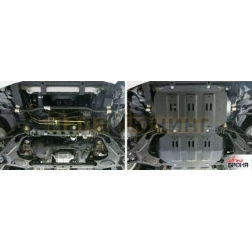 Защита картера АвтоБРОНЯ сталь 2 мм для Great Wall Hover H3, V - 2.0; 2.0T; 2.4 2011-2015/Great Wall Hover H3, V - 2.0; 2.4 2006-2011/Great Wall Hover H5, V - 2.0; 2.4; 2.0d 2006-2011/Great Wall Hover H5, V - 2.0; 2.4; 2.0d 2011-2015/Haval H5, V - 2.0/Isuzu Axiom, V - 3.5 2001-2004