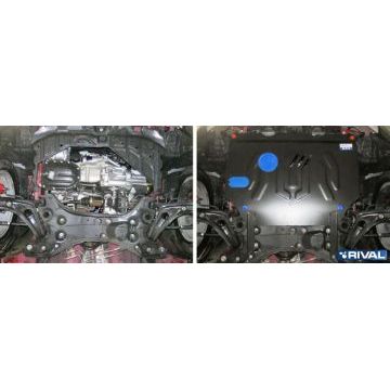Защита картера + КПП Rival сталь 2 мм для Great Wall Hover M2, V - 1.5; МКПП; передний привод 2010-2014