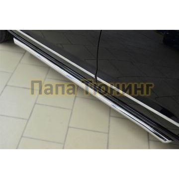 Пороги труба d57 вариант 1 РусСталь для Great Wall Hover H6 2013-2015