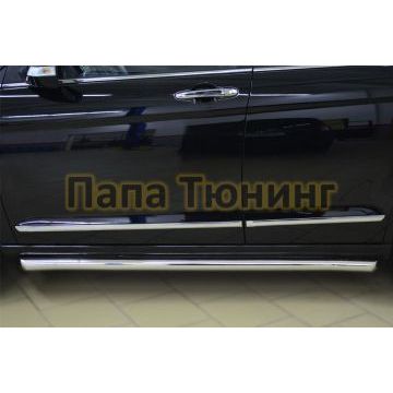 Пороги труба d57 вариант 1 РусСталь для Great Wall Hover H6 2013-2015