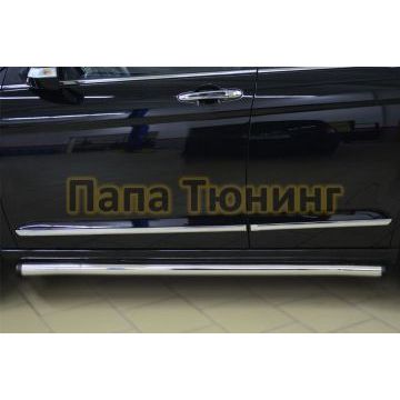 Пороги труба d57 вариант 2 РусСталь для Great Wall Hover H6 2013-2015