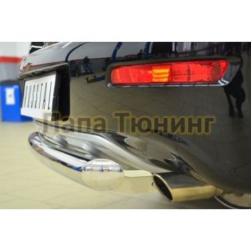 Защита заднего бампера d76 дуга РусСталь для Great Wall Hover H6 2013-2015