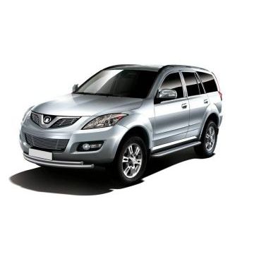 Пороги с площадкой нержавеющий лист 57 мм Rival для Great Wall Hover H3/H5 2011-2015