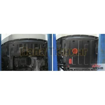 Защита картера и КПП Автоброня для 1,5 МКПП сталь 2 мм для Haima M3 2014-2019