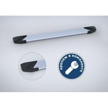 Пороги алюминиевые Rival Start для SsangYong Kyron 2007-2015