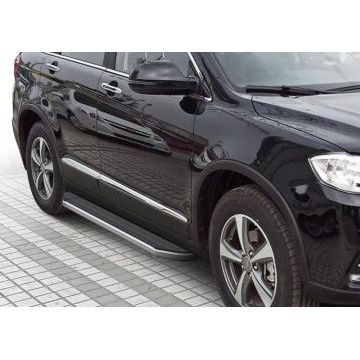 Пороги алюминиевые Rival Premium для Haval H6 2014-