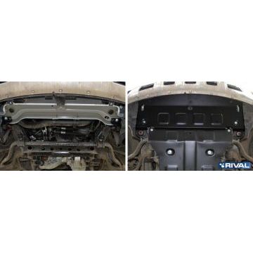 Защита радиатора Rival для 2,0T сталь 2 мм для Haval H8 2015-2019