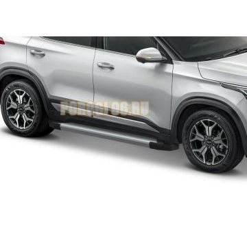 Пороги алюминиевые Rival Start для Kia Soul 2019-/Kia Seltos 2019-