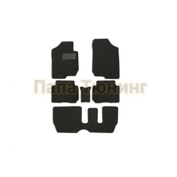 Коврики в салон текстиль 6 штук Autofamily для Kia Carens 2006-2012
