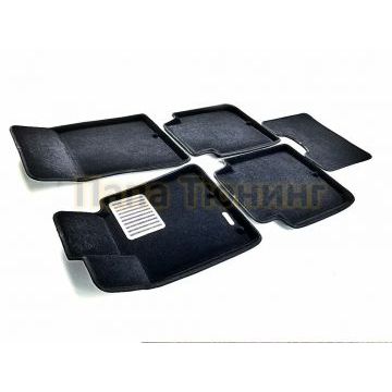 Коврики текстильные 3D Euromat чёрные Original Lux для Kia Quoris 2013-