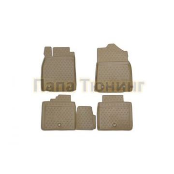 Коврики в салон полиуретан бежевые 4 штуки Element для Lexus ES 250/350/300h 2012-2018 Коврики в салон полиуретан бежевые 4 штуки Element для Lexus ES 250/350/300h 2012-2018