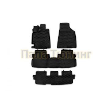 Коврики 3D в салон полиуретан 4 штуки Autofamily для Toyota Highlander 2010-2014 Коврики 3D в салон полиуретан 4 штуки Autofamily для Toyota Highlander 2010-2014