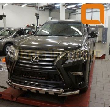 Защита передняя двойная Shark 76-60 мм CAN Otomotiv для Lexus GX-460 2014-