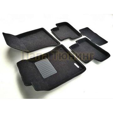 Коврики текстильные 3D Euromat чёрные Original Business для Mercedes-Benz A-Class W176/B-Class W246/CLA C117/GLA 2013-2019