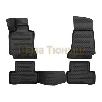 Коврики 3D в салон полиуретан 4 штуки Element для Mercedes-Benz C-Class W205 2014-