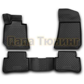 Коврики 3D в салон полиуретан 4 штуки Element для Mercedes-Benz E-Class W212 2013-