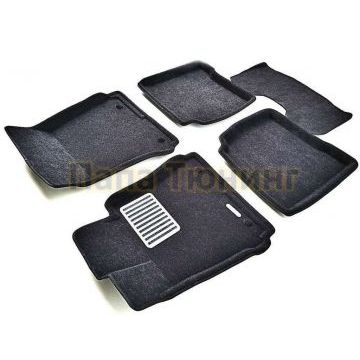 Коврики текстильные 3D Euromat чёрные Original Lux для Mercedes-Benz S-Class W222 2013-2017