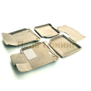 Коврики текстильные 3D Euromat бежевые Original Lux для Mercedes-Benz S-Class W221 Long 2010-2013 Коврики текстильные 3D Euromat бежевые Original Lux для Mercedes-Benz S-Class W221 Long 2010-2013