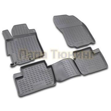 Коврики в салон полиуретан 4 штуки Autofamily для Mitsubishi Lancer X 2007-2017