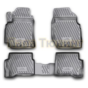 Коврики в салон полиуретан 4 штуки Autofamily для Nissan Almera Classic 2006-2013