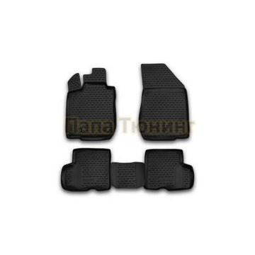 Коврики в салон полиуретан 4 штуки для 5 мест Autofamily для Lada Largus 2012-