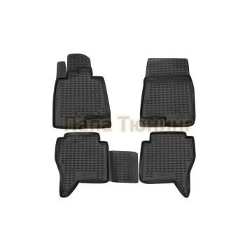 Коврики в салон полиуретан 5 штук для 7 мест Autofamily для Lada Largus 2012-
