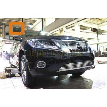 Накладка решётки радиатора и бампера (2 части) 16 мм CAN Otomotiv для Nissan Pathfinder 2014-