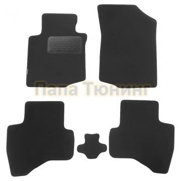 Коврики в салон текстиль 5 штук Autofamily для Peugeot 107 2005-2014 Коврики в салон текстиль 5 штук Autofamily для Peugeot 107 2005-2014