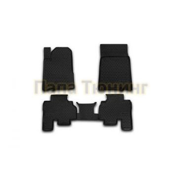 Коврики в салон полиуретан 4 штуки Autofamily для SsangYong Kyron 2005-2015