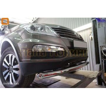 Защита переднего бампера 76 мм CAN Otomotiv для SsangYong Rexton 2007-2015 Защита переднего бампера 76 мм CAN Otomotiv для SsangYong Rexton 2007-2015