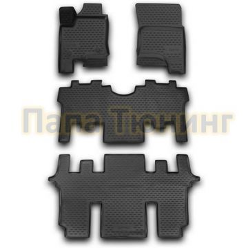 Коврики 3D в салон полиуретан 4 штуки Element для SsangYong Stavic 2013-