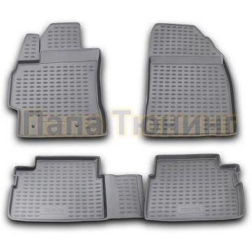 Коврики в салон полиуретан 4 штуки Autofamily для Toyota Corolla 2007-2013