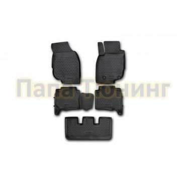 Коврики в салон полиуретан 5 штук Element для Toyota Fortuner 2013-2015