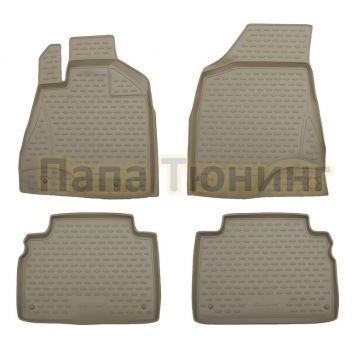 Коврики в салон полиуретан бежевые 4 штуки Element для Toyota Harrier 2003-2006 Коврики в салон полиуретан бежевые 4 штуки Element для Toyota Harrier 2003-2006