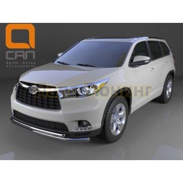 Защита передняя двойная 60-42 мм CAN Otomotiv для Toyota Highlander 2014-2016 Защита передняя двойная 60-42 мм CAN Otomotiv для Toyota Highlander 2014-2016