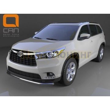 Защита переднего бампера 60 мм CAN Otomotiv для Toyota Highlander 2014-2016 Защита переднего бампера 60 мм CAN Otomotiv для Toyota Highlander 2014-2016