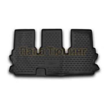 Коврик в салон Autofamily на 3 ряд полиуретан для Toyota Highlander 2014-