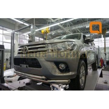 Защита передняя двойная 76-60 мм CAN Otomotiv для Toyota Hilux 2015- Защита передняя двойная 76-60 мм CAN Otomotiv для Toyota Hilux 2015-