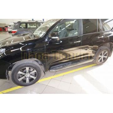 Защита штатных порогов 42 мм CAN Otomotiv для Toyota Land Cruiser 150 2009-2013