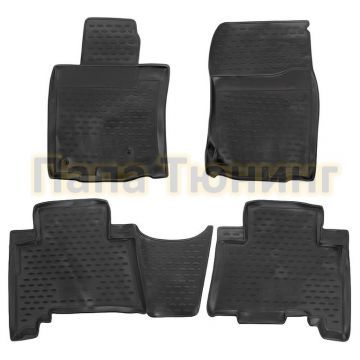 Коврики в салон полиуретан 4 штуки для 5 мест Autofamily для Toyota Land Cruiser Prado 150 2009-2013 Коврики в салон полиуретан 4 штуки для 5 мест Autofamily для Toyota Land Cruiser Prado 150 2009-2013