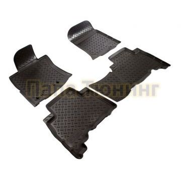 Коврики в салон Norplast полиуретан чёрные 5 мест 4 штуки для Toyota Land Cruiser 150 2009- Коврики в салон Norplast полиуретан чёрные 5 мест 4 штуки для Toyota Land Cruiser 150 2009-