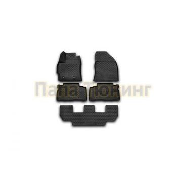 Коврики 3D в салон полиуретан 5 штук Element для Toyota Verso 2012-2018