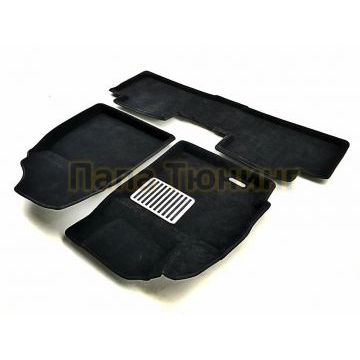 Коврики текстильные 3D Euromat чёрные Original Lux для Toyota Verso 2009-2018