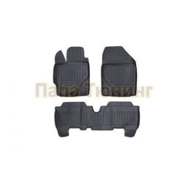 Коврики в салон полиуретан серые 3 штуки Autofamily для Toyota Yaris 2005-2011 Коврики в салон полиуретан серые 3 штуки Autofamily для Toyota Yaris 2005-2011
