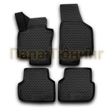Коврики 3D в салон полиуретан 4 штуки Autofamily для Volkswagen Jetta 2011-